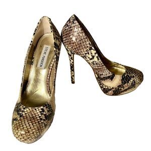 Steve Madden Snake Print Heels Sz 6.5  Stiletto  Worn By Actress Less Than 2 Hrs
